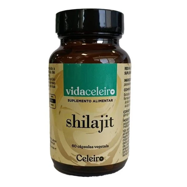 Embalagem de shilajit em cápsulas Vida Celeiro
